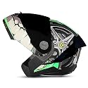Steelbird SBA-8 Crazy Wheel ISI Certified Flip-Up Helmet for Men and Women