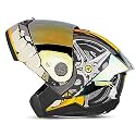 Steelbird SBA-8 Crazy Wheel ISI Certified Flip-Up Helmet for Men and Women