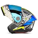 Steelbird SBA-8 Crazy Wheel ISI Certified Flip-Up Helmet for Men and Women