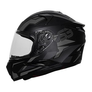steelbird sbh-17 terminator isi certified matt finish full face graphic helmet
