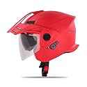 Steelbird Sbh-23 Gt Plus Open Face Isi Certified Motorcycling Helmet with Inner Sun Shield with Skull Cap