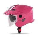 Steelbird Sbh-23 Gt Plus Open Face Isi Certified Motorcycling Helmet with Inner Sun Shield with Skull Cap