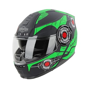 steelbird sbh-40 cyber isi certified full face graphic helmet for men and women with inner sun shield