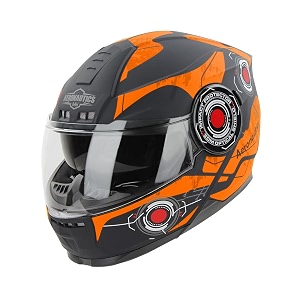 steelbird sbh-40 cyber isi certified full face graphic helmet for men and women with inner sun shield