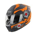 Steelbird SBH-40 Cyber ISI Certified Full Face Graphic Helmet for Men and Women with Inner Sun Shield
