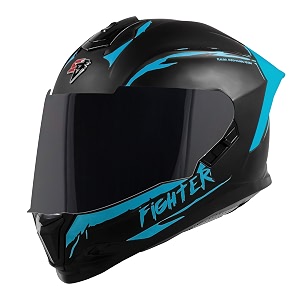 steelbird sbh-57 fighter f2 isi and dot certified full face helmet for men and women with inner silver sun shield