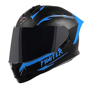 steelbird sbh-57 fighter f2 isi and dot certified full face helmet for men and women with inner silver sun shield
