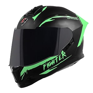 steelbird sbh-57 fighter f2 isi and dot certified full face helmet for men and women with inner silver sun shield