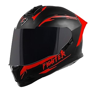steelbird sbh-57 fighter f2 isi and dot certified full face helmet for men and women with inner silver sun shield
