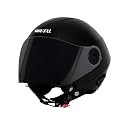 Steelbird SBH-64 Brutal Plus Reflector ISI Certified Open Face Helmet for Men and Women with Extra Smoke Visor with Skull Cap