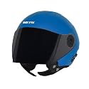 Steelbird SBH-64 Brutal Plus Reflector ISI Certified Open Face Helmet for Men and Women with Extra Smoke Visor