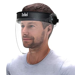 steelbird ys-20  sba-2 fs pack of 3 7wings unbreakable reusable unisex static face shield face mask full face protection