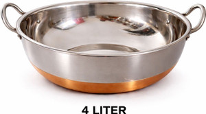 Steelika Copper Bottom Stainless Steel Kadhai Pot