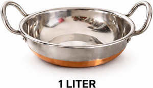 Steelika Copper Bottom Stainless Steel Kadhai Pot