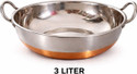 Steelika Copper Bottom Stainless Steel Kadhai Pot