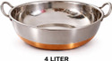 Steelika Copper Bottom Stainless Steel Kadhai Pot