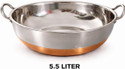 Steelika Copper Bottom Stainless Steel Kadhai Pot