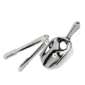 Stainless Steel Ice Scoop and Ice Tong Set | Cooking Serving Tong | Ice Picker for Bar | Restaurants | Kitchen Food Scoops | BBQ Tong
