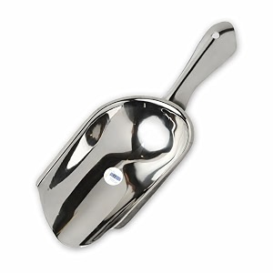 stainless steel ice scoop popcorn scoop  flouratta scoop  ice picker for bar  restaurants  kitchen food scoops  24cm long 8cm wide  silver finish
