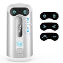Steelite Robot Electric Pencil Sharpener with 5 Settings, Quiet 60dB Automatic Pencil Sharpener with DIY Stickers, Rechargeable, Auto in & Out, Fits 6.9–11.5mm No.2/Colored Pencil, Kids Classroom/Home