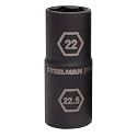 Steelman Pro 1/2-Inch Drive 6-Point Thin Wall 22mm x 22.5mm Double Ended Impact Flip Socket, Durable Corrosion-Resistant Steel, Laser-Etched Callouts