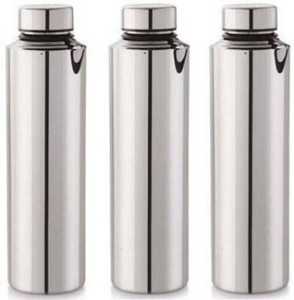 steeple 1000 ml steel fridge water bottle for school office gym picnic pack of 3 1000 ml steel bottle