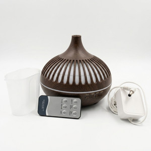 steergear aroma diffuser-wood diffuser set 7 colors led essential oil aroma diffuser for home  office humidifier