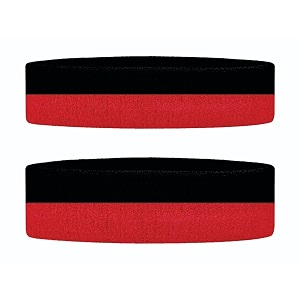 silicone headband sportsgym workoutyoga sweatband-all sports wear fitness band unisex black and red