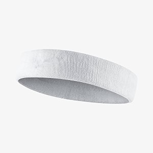 headband sportsgym workoutyoga sweatband-all sports wear headband fitness band unisex pack of 1 white cotton