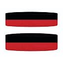 Silicone Headband Sports,Gym Workout,Yoga Sweatband-All Sports Wear Fitness Band Unisex (Black And Red)