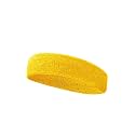Headband Sports Gym Workout Yoga Sweatband-All Sports Wear Headband Fitness Band Unisex (Pack of 1 Yellow), Cotton