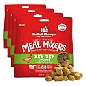 Stella &amp; Chewy's Freeze-Dried Raw Duck Duck Goose Meal Mixers-Dog Food Topper and Mixer-Made with 95% Cage-Free Poultry,Organs &amp; Bone-Perfect for Picky Eaters-Grain-Free-18 oz, 1.13 Pound (Pack of 4)