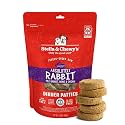 Stella &amp; Chewy's Freeze-Dried Raw Dinner Patties - Absolutely Rabbit Recipe - High Protein Grain-Free Puppy &amp; Dog Food - Perfect For Picky Eaters - 5.5 oz
