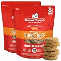 Stella &amp; Chewy's Freeze-Dried Raw Dinner Patties - Beef Recipe - High Protein Grain-Free Puppy &amp; Dog Food - Perfect for Picky Eaters - 25 oz,(Pack of 2)