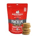 Stella &amp; Chewy's Freeze-Dried Raw Dinner Patties - Purely Pork Recipe - High Protein Grain-Free Puppy &amp; Dog Food - Perfect For Picky Eaters - 14 oz