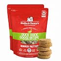 Stella &amp; Chewy's Freeze-Dried Raw Dinner Patties - Duck Duck Goose Recipe - High Protein Grain-Free Puppy &amp; Dog Food - Perfect for Picky Eaters - 25 oz,(Pack of 2)