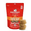 Stella & Chewy's Freeze Dried Dog Food for Adult Dogs, Beef Patties, 32 Count, 16 Ounce Bag