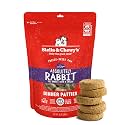 Stella & Chewy's Freeze-Dried Raw Dinner Patties - Absolutely Rabbit Recipe - High Protein Grain-Free Puppy & Dog Food - Perfect For Picky Eaters - 14 oz