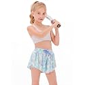 Stelle Girls Butterfly Shorts with Pockets Athletic Running Sports Skirt