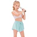 Stelle Girls Butterfly Shorts with Pockets Athletic Running Sports Skirt