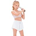 Stelle Girls Butterfly Shorts with Pockets Athletic Running Sports Skirt