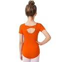 Stelle Girls Cotton Ballet Dance Leotard with Bow Back for Dance Class