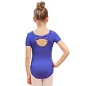 Stelle Girls Cotton Ballet Dance Leotard with Bow Back for Dance Class