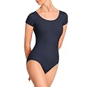 Stelle Women's Ballet Leotard for Dance Scoop Neck Double Lined Bodysuit