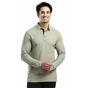 STELLERS Mens Full Sleeve Polo T-Shirt