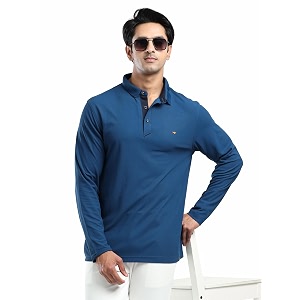 STELLERS Mens Full Sleeve Polo T-Shirt