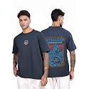 STELLERS Men39s Oversized Printed Half Sleeve T-Shirt
