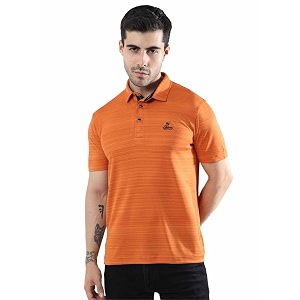 STELLERS Mens Polo T-Shirt Barcode Weave