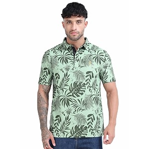 STELLERS Mens Printed Polo T-Shirt Regular