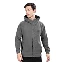 STELLERS Men39s Solid Zipper Fleece Hooded Sweatshirt